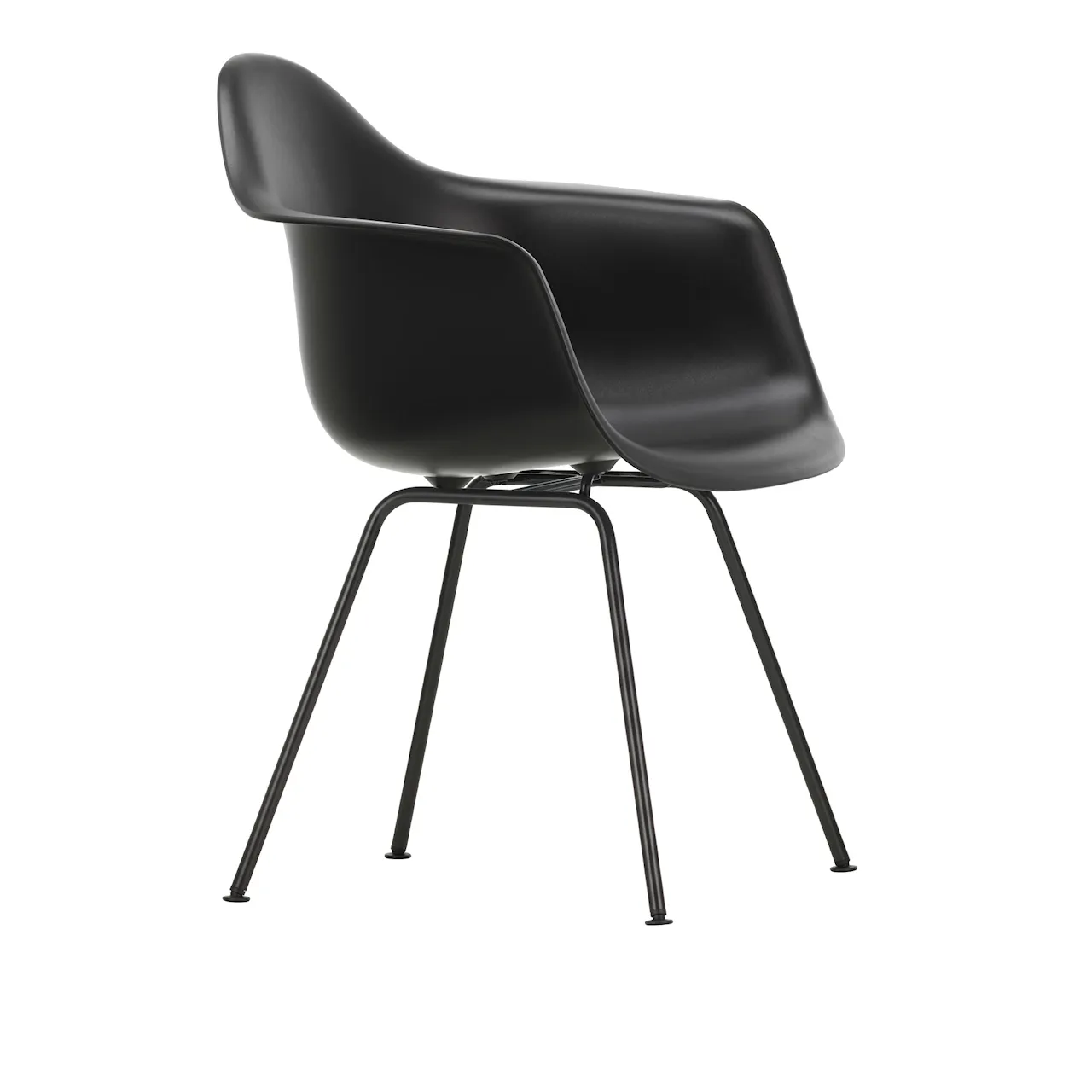 Eames Plastic Armchair DAX - 03 Poppy Red - Basic Dark Base
