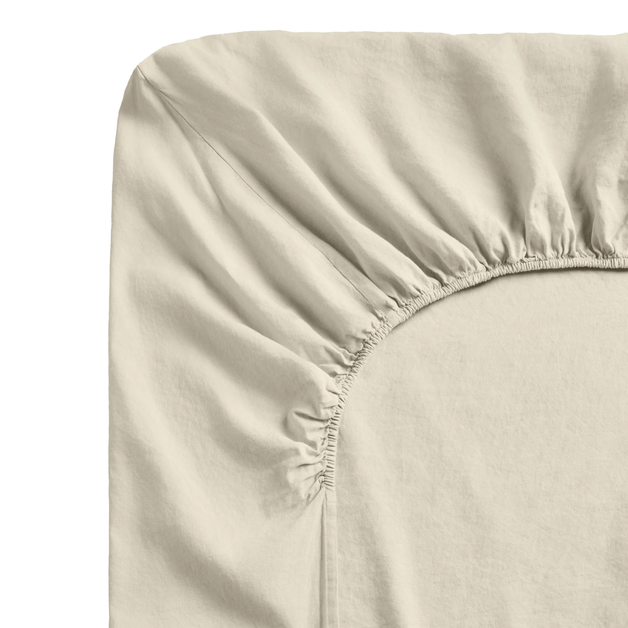 Linen Blend Pale Sand laken - 1