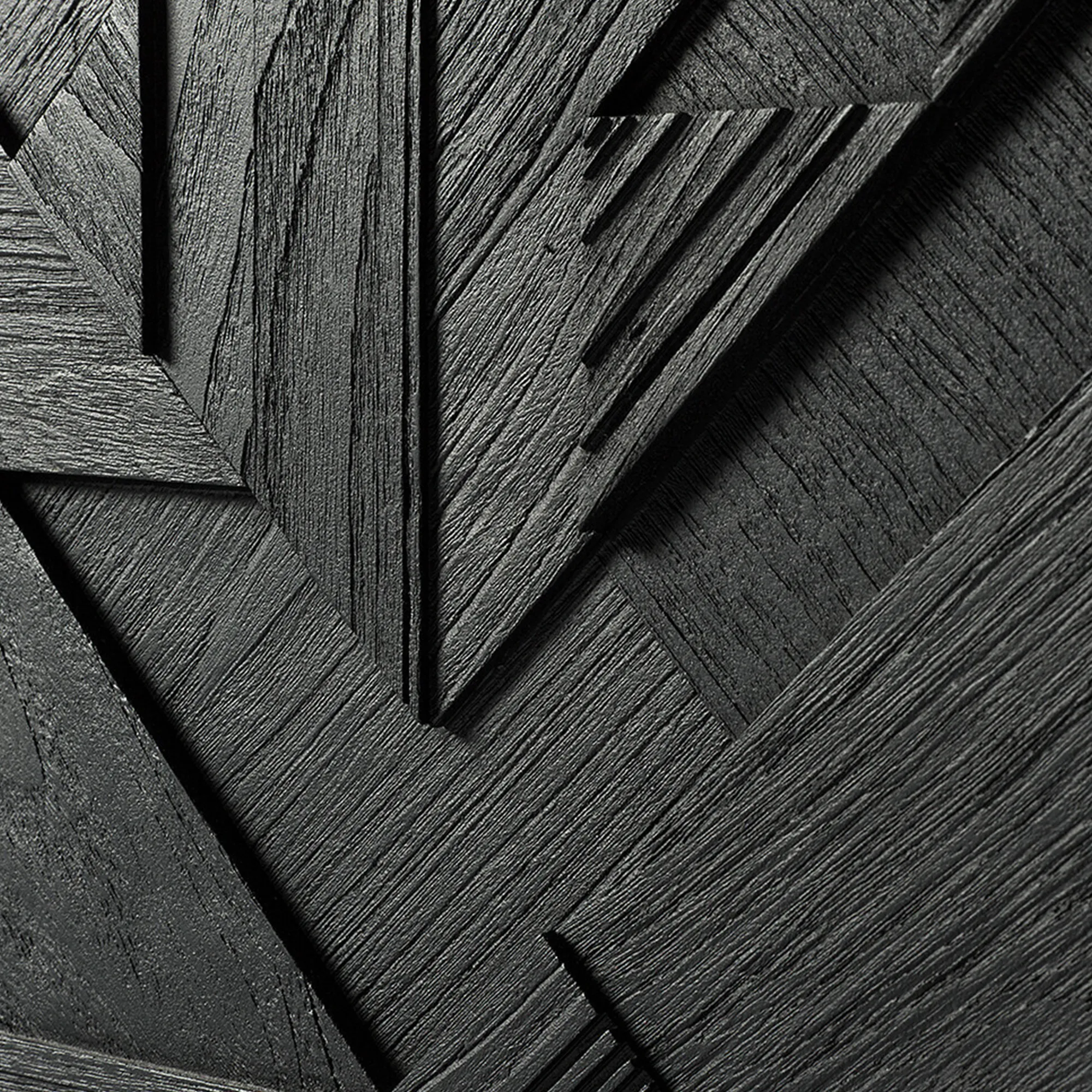 Teak Graphic Black Sideboard - 5