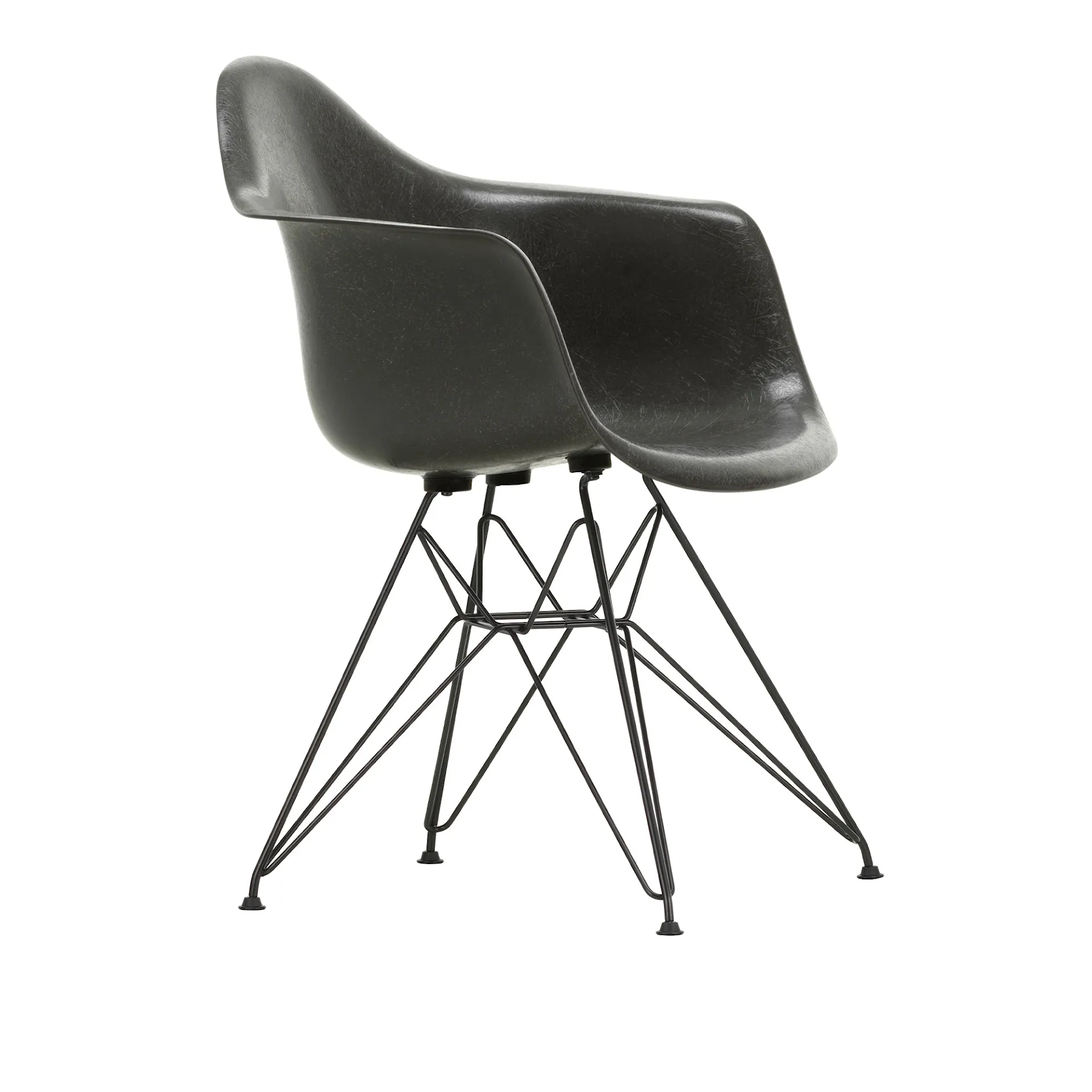 Eames Fiberglass Armchair DAR rammestol Basic Dark - Vitra - Charles & Ray Eames - NO GA