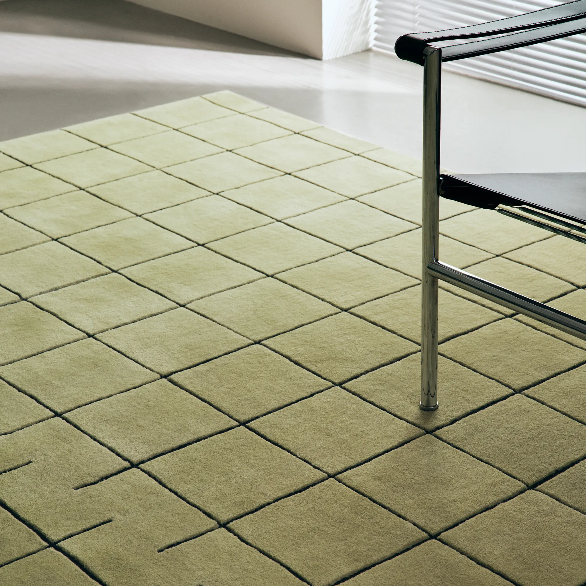 Grid Pistachio/Black ullteppe - 5
