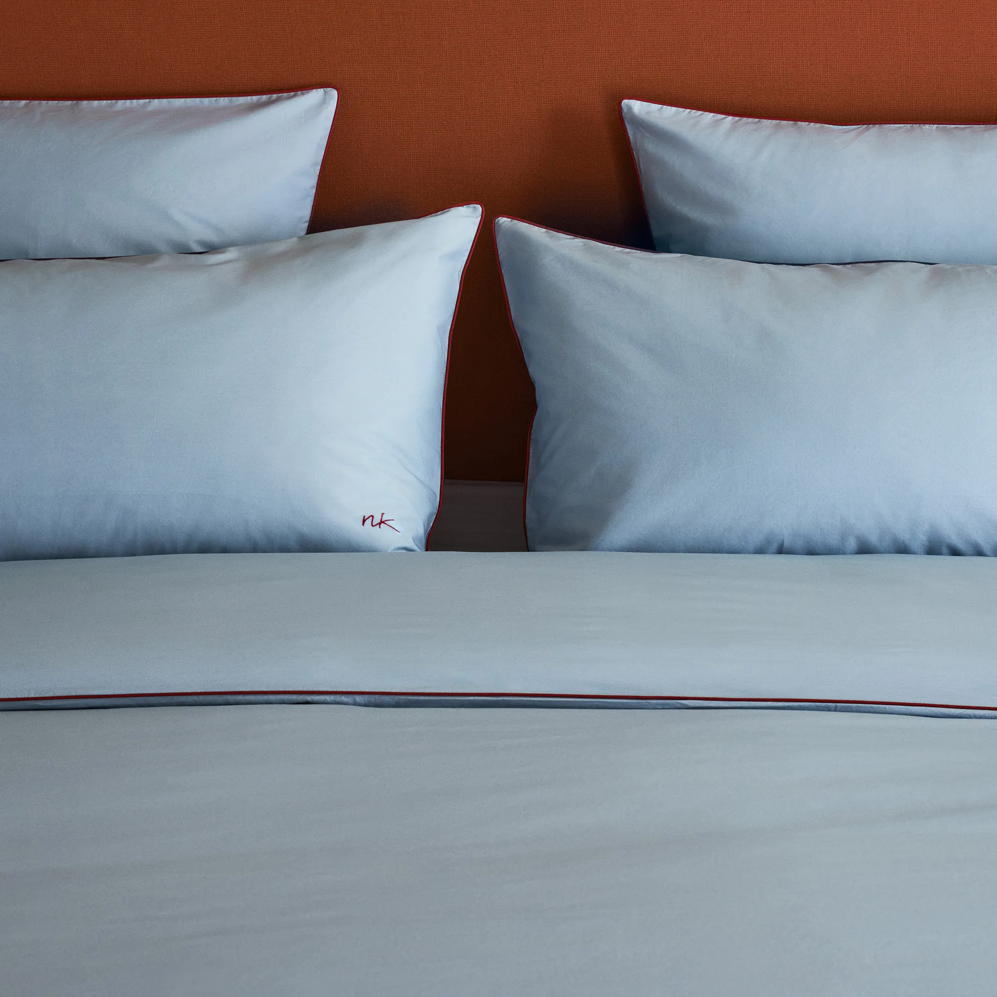 Percale Shirt Blue/Red putetrekk 2-pakning - 3