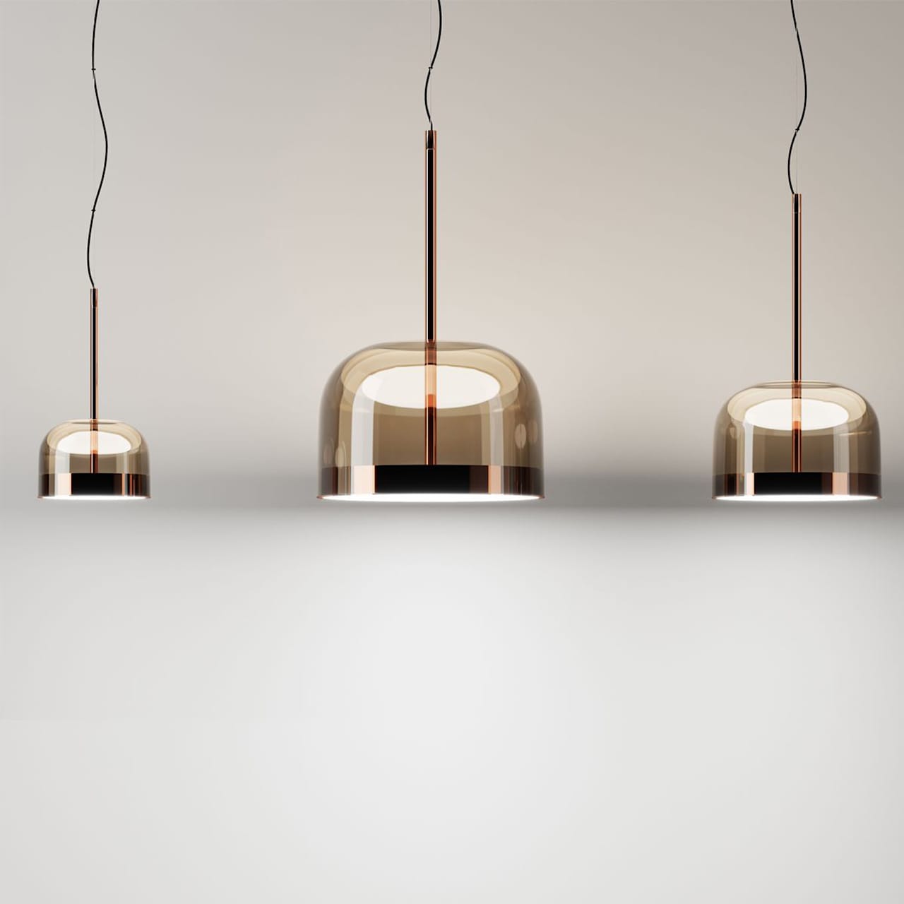 Equatore Suspension Lamp Copper