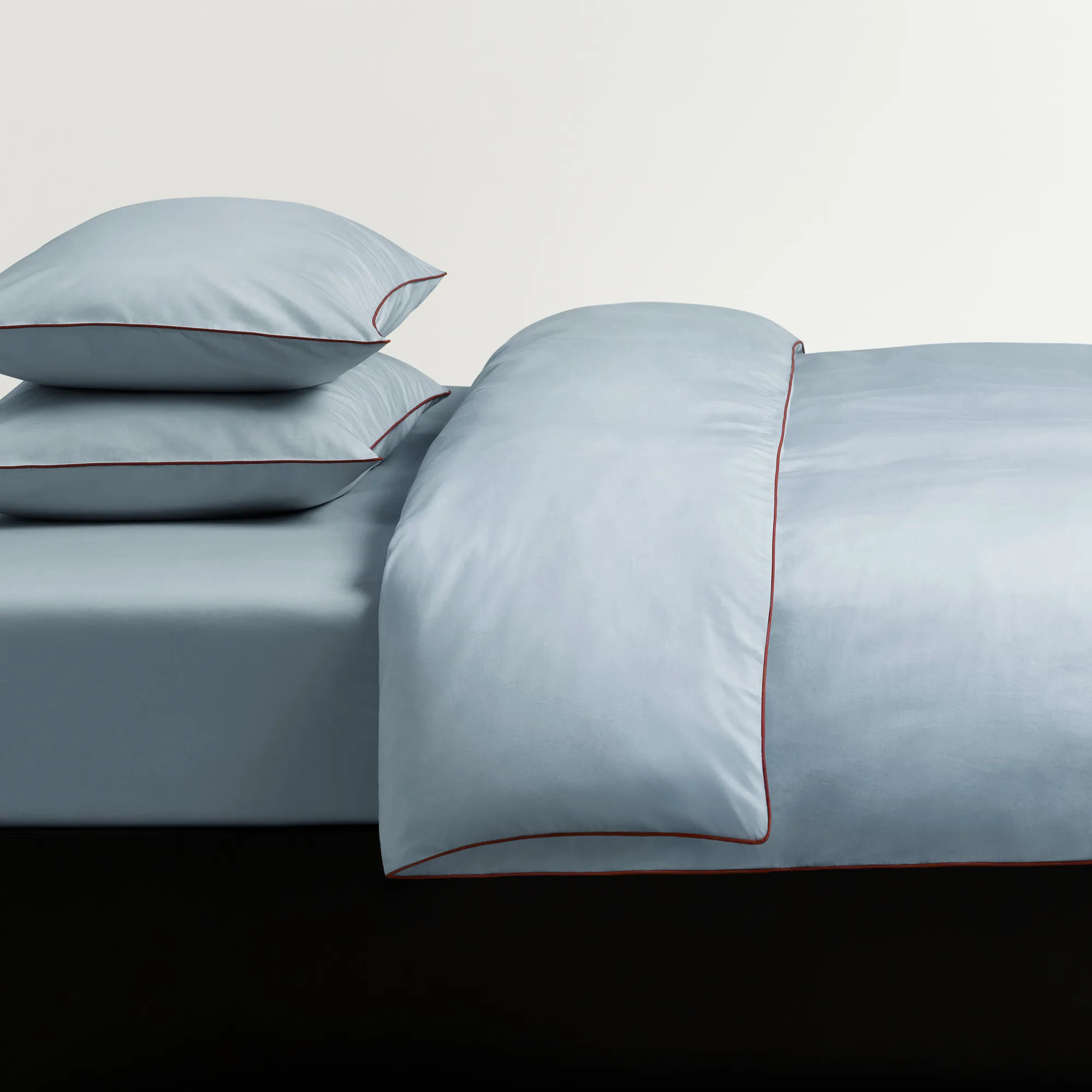 Percale Shirt Blue/Red putetrekk 2-pakning - 4