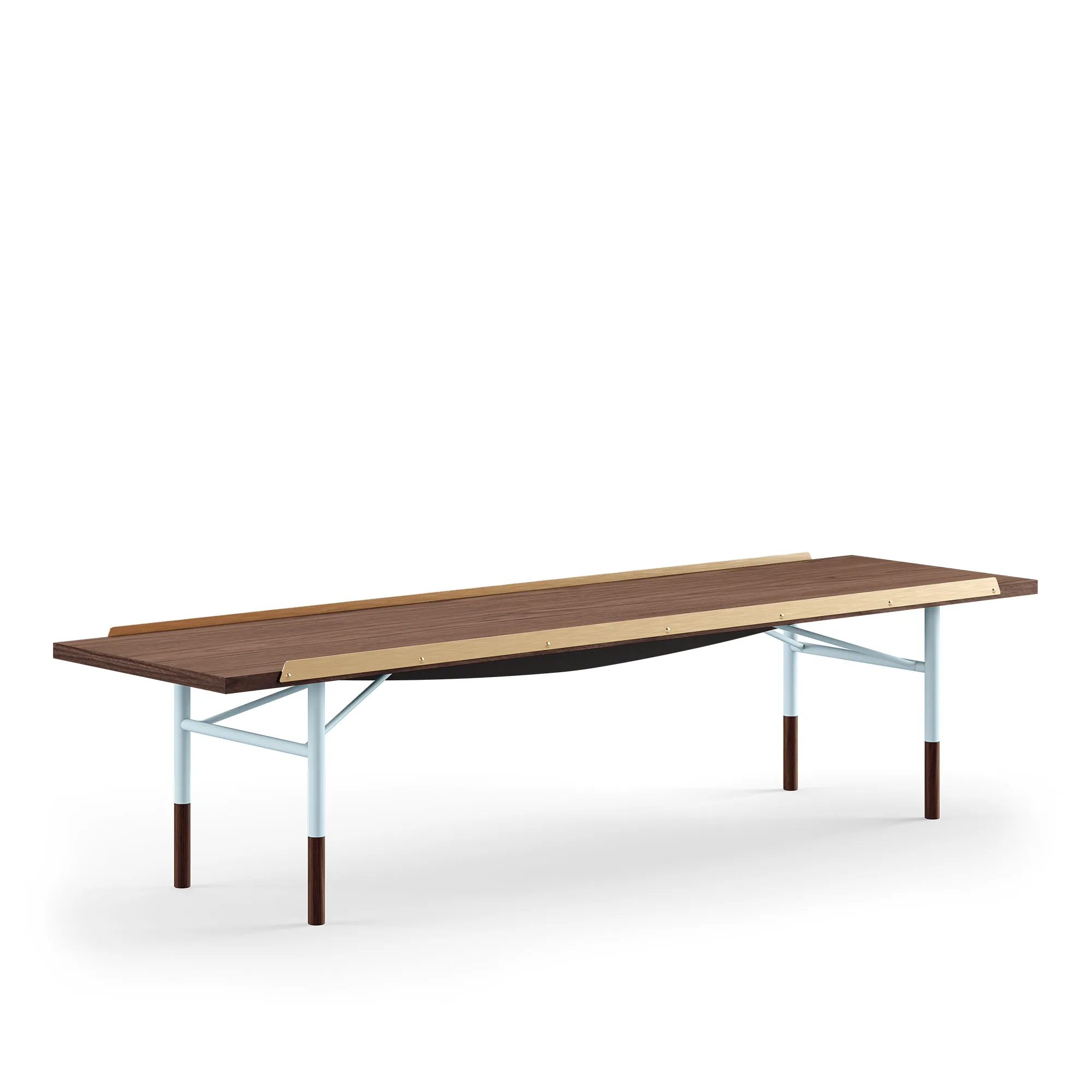Table Bench Large med mässingskanter - 1