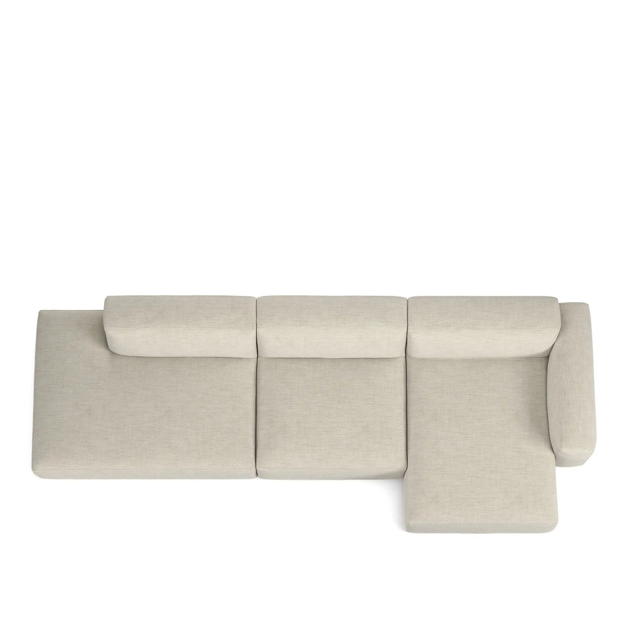Brick 3-seters sofa sjeselong åpen ende venstre - 8