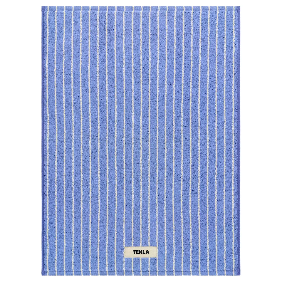 Terry Clear Blue Stripes baderomsteppe 50 x 70 cm