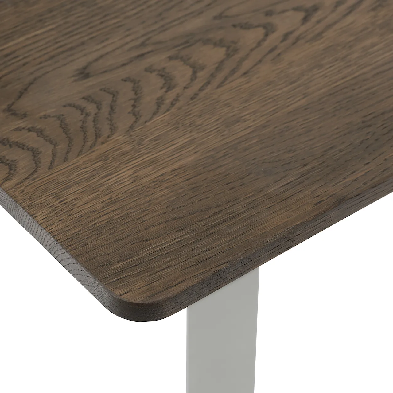 70/70 Table Solid Smoked Oak / Grey 225x90 cm