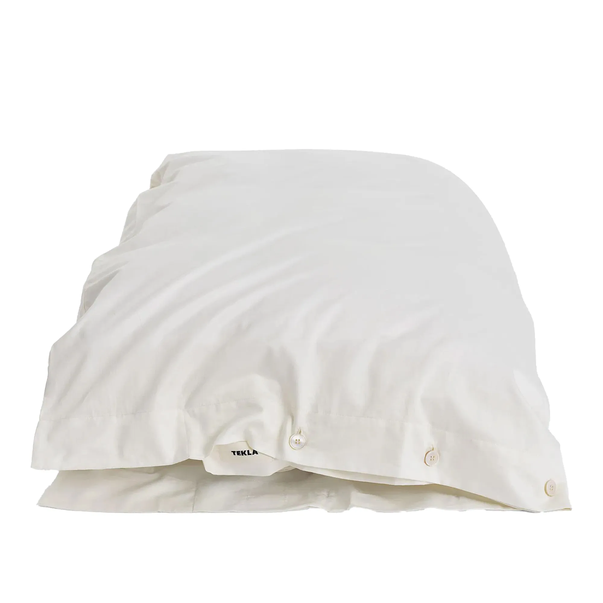 Sateen Solid Cloud White dynetrekk - 1