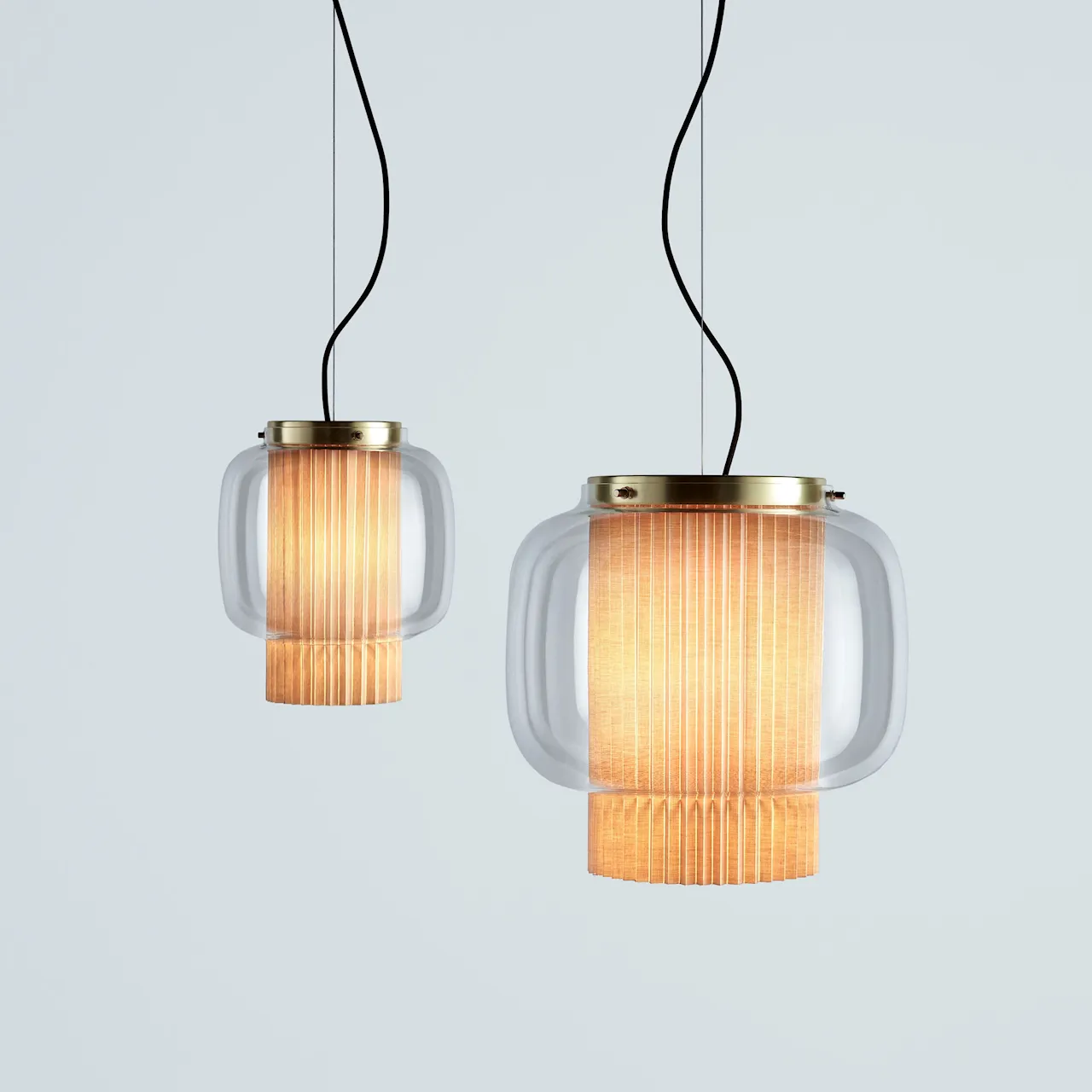 Manila T Pe, Brass/Transparent,Excl. E27 Halo ECO Max. 77W | E27 LED 13W 3000K