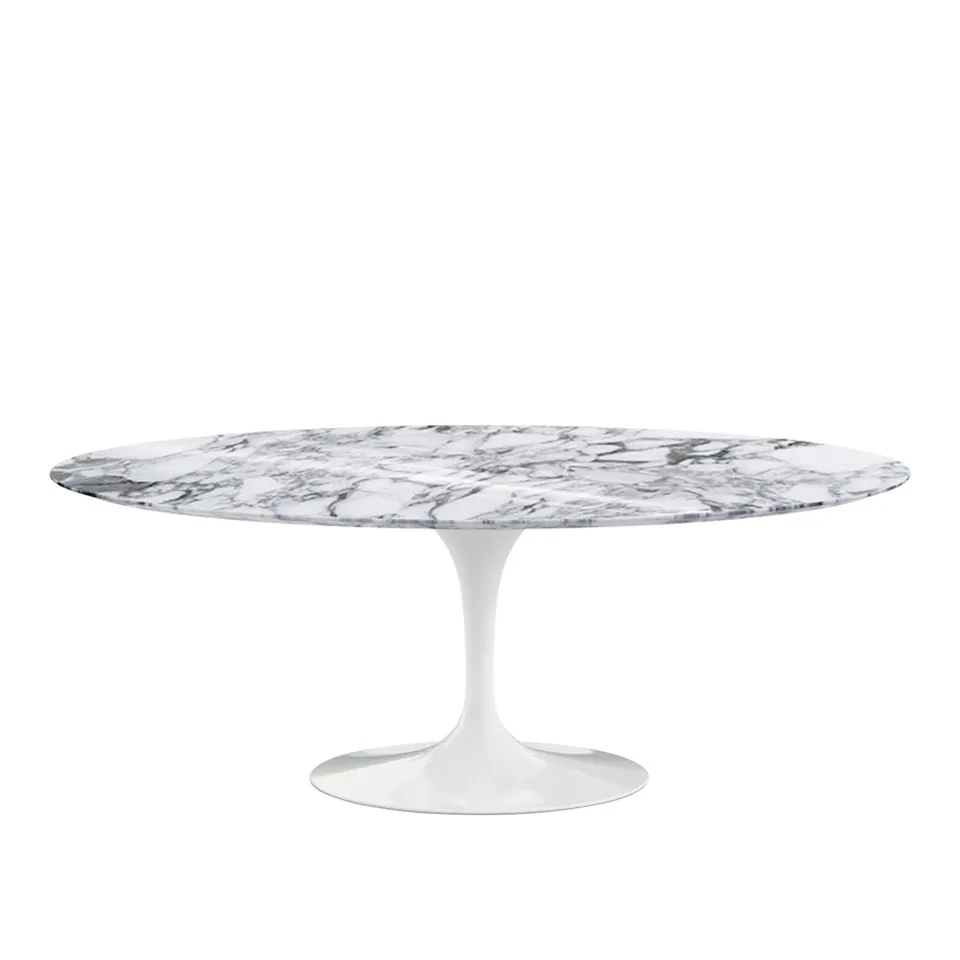 Saarinen Oval spisebord 198 cm White