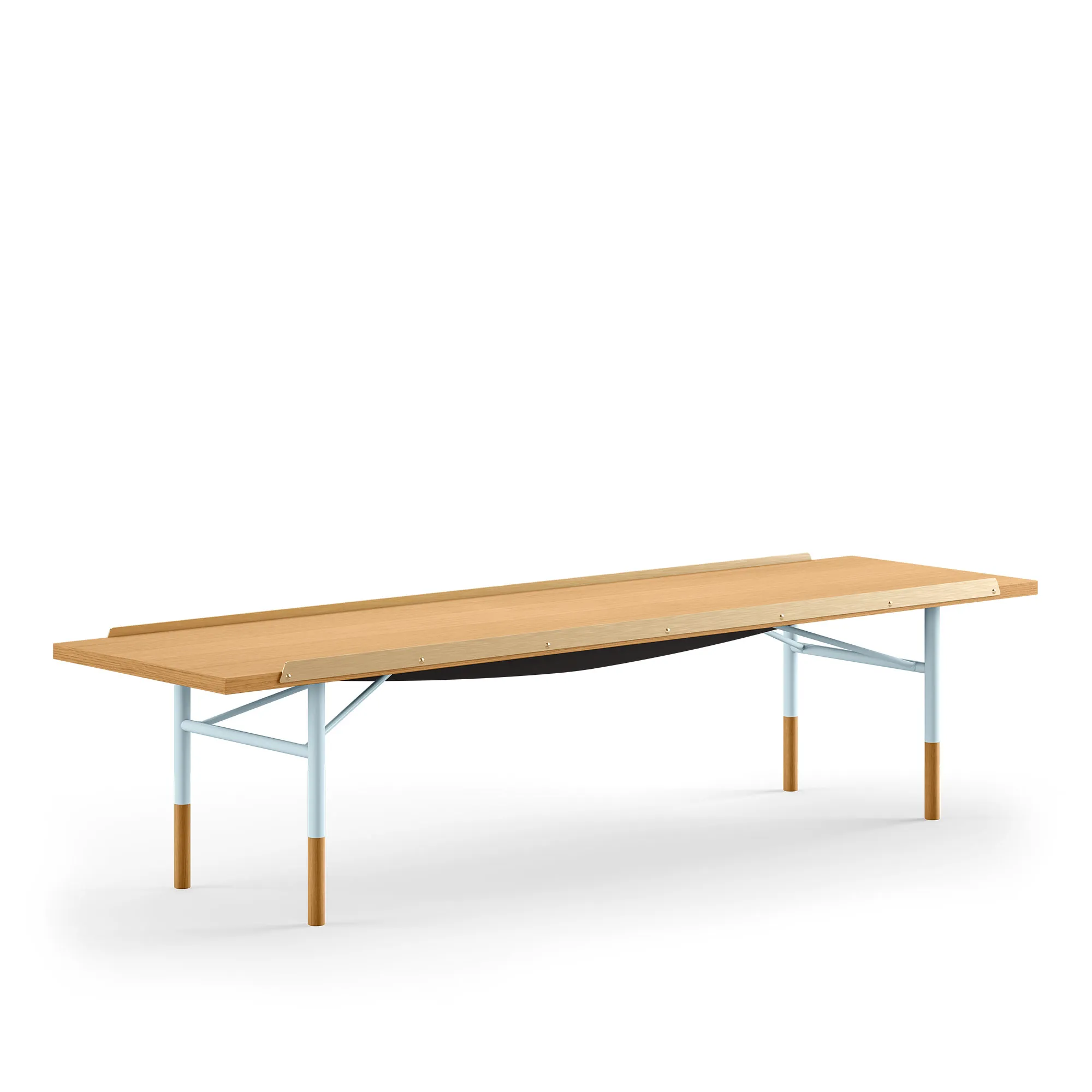 Table Bench Medium med mässingskanter - 1