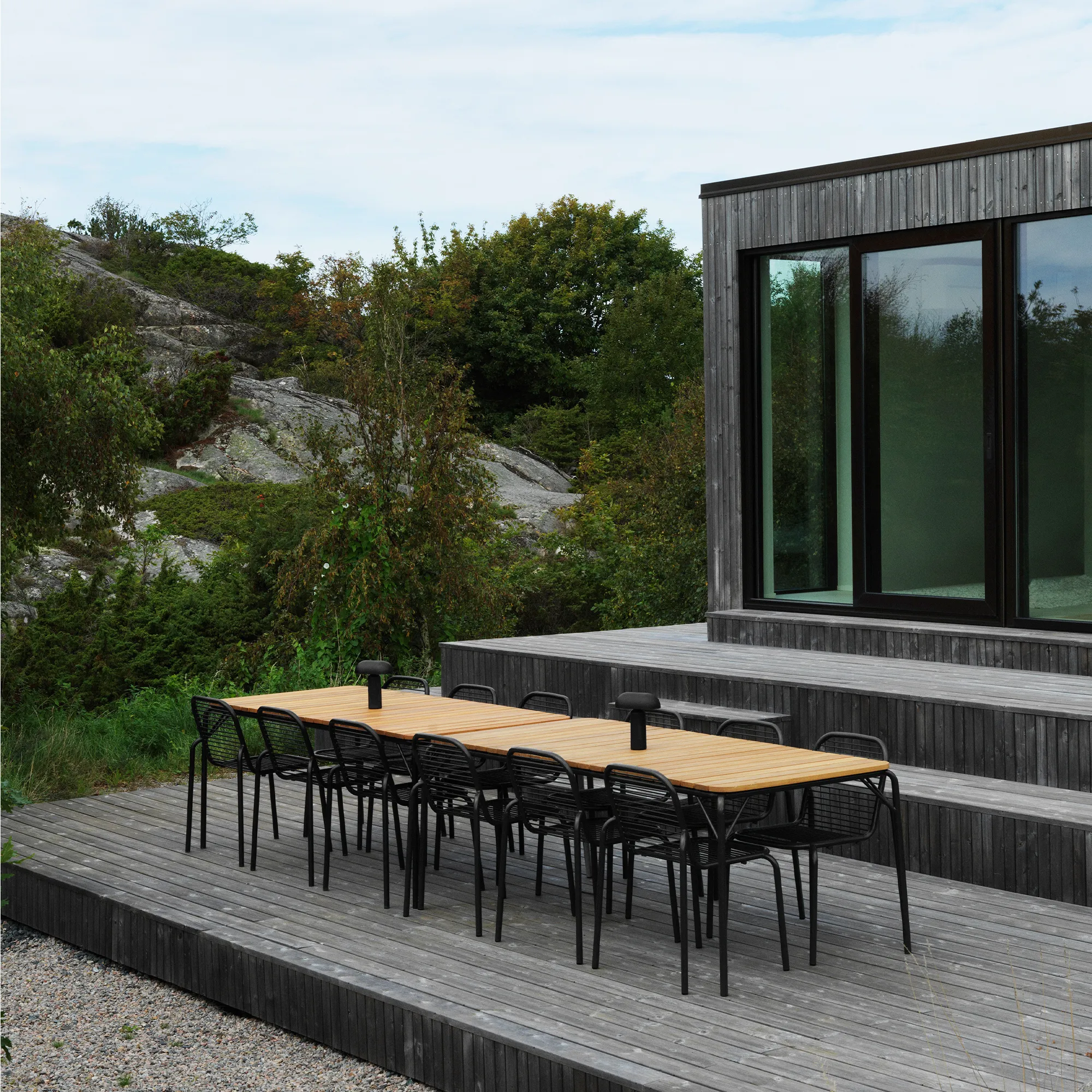 Vig Robinia utebord og Vig utestol 6 stk. - 8