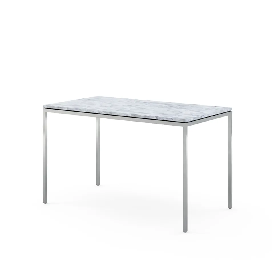 Florence Knoll High Table, Rektangulär, 122 x 66 cm, skiva i Statuarietto marmor