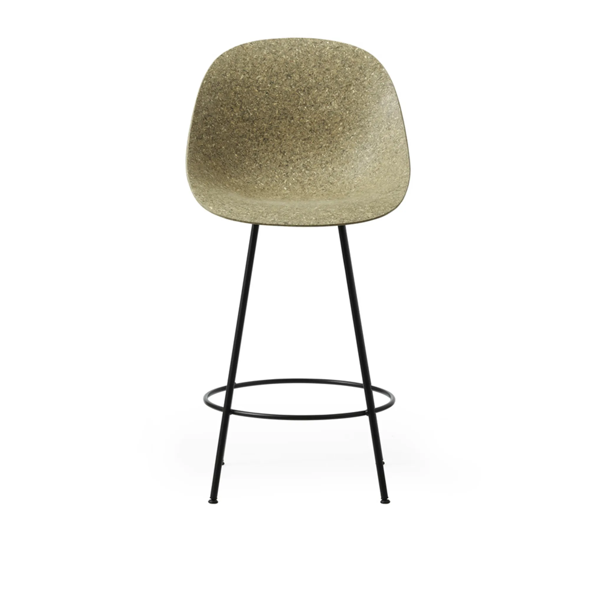 Mat Bar Chair 65 cm Black Steel - 1
