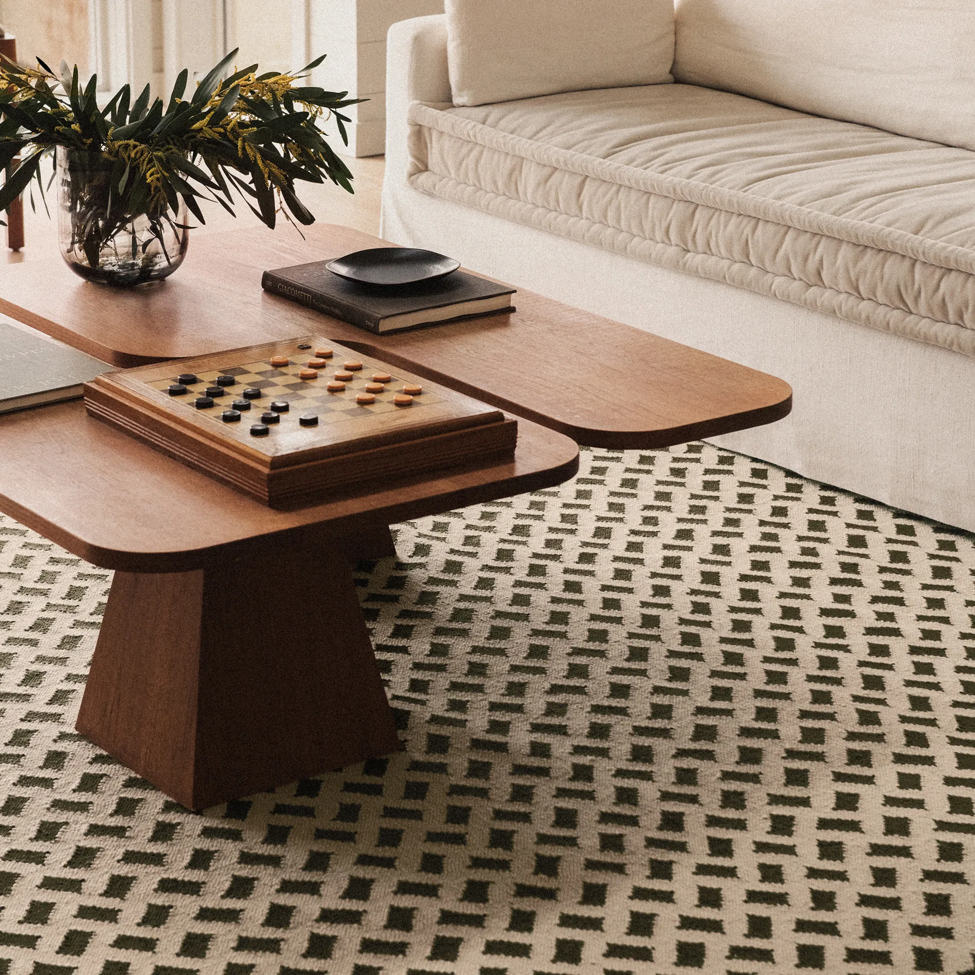 Orleans Beige/Green ullteppe
