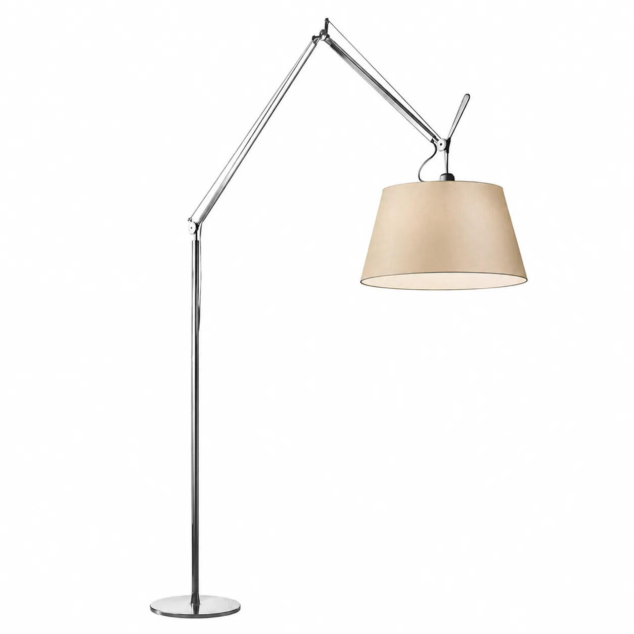 Tolomeo Mega gulvlampe aluminium - 1