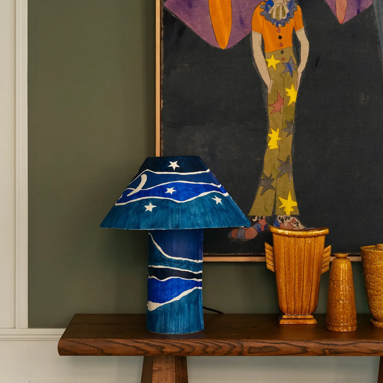 Paper Table Lamp Luna bordlampe