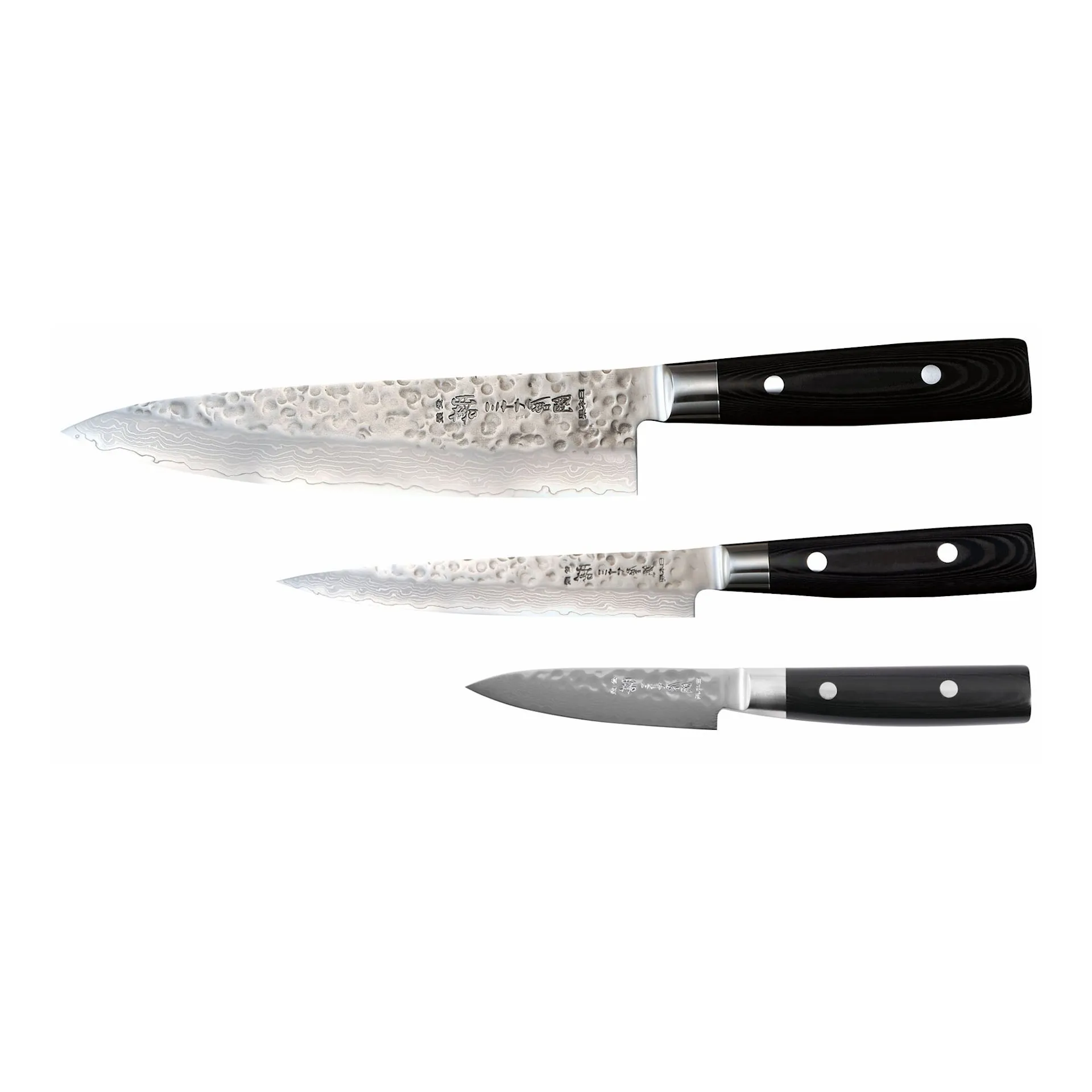 Yaxell Zen Set 3-delt kokkekniv 20 cm, verktøykniv 15 cm, skjærekniv 10 cm - Yaxell - NO GA