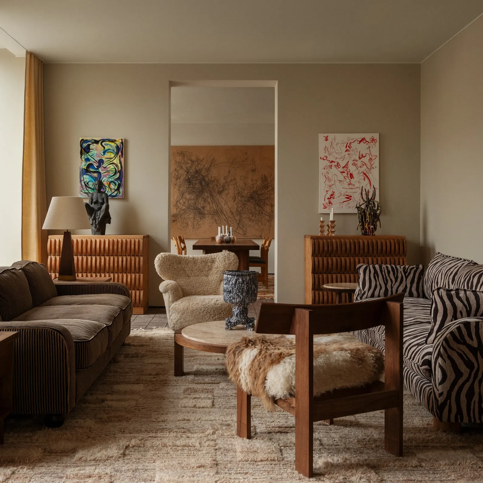 Dean sofabord travertine - 3