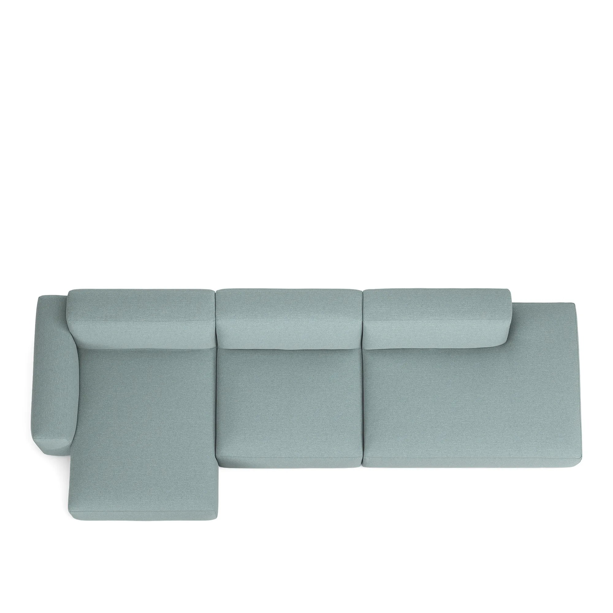 Brick 3-seters sofa sjeselong åpen ende høyre - 8