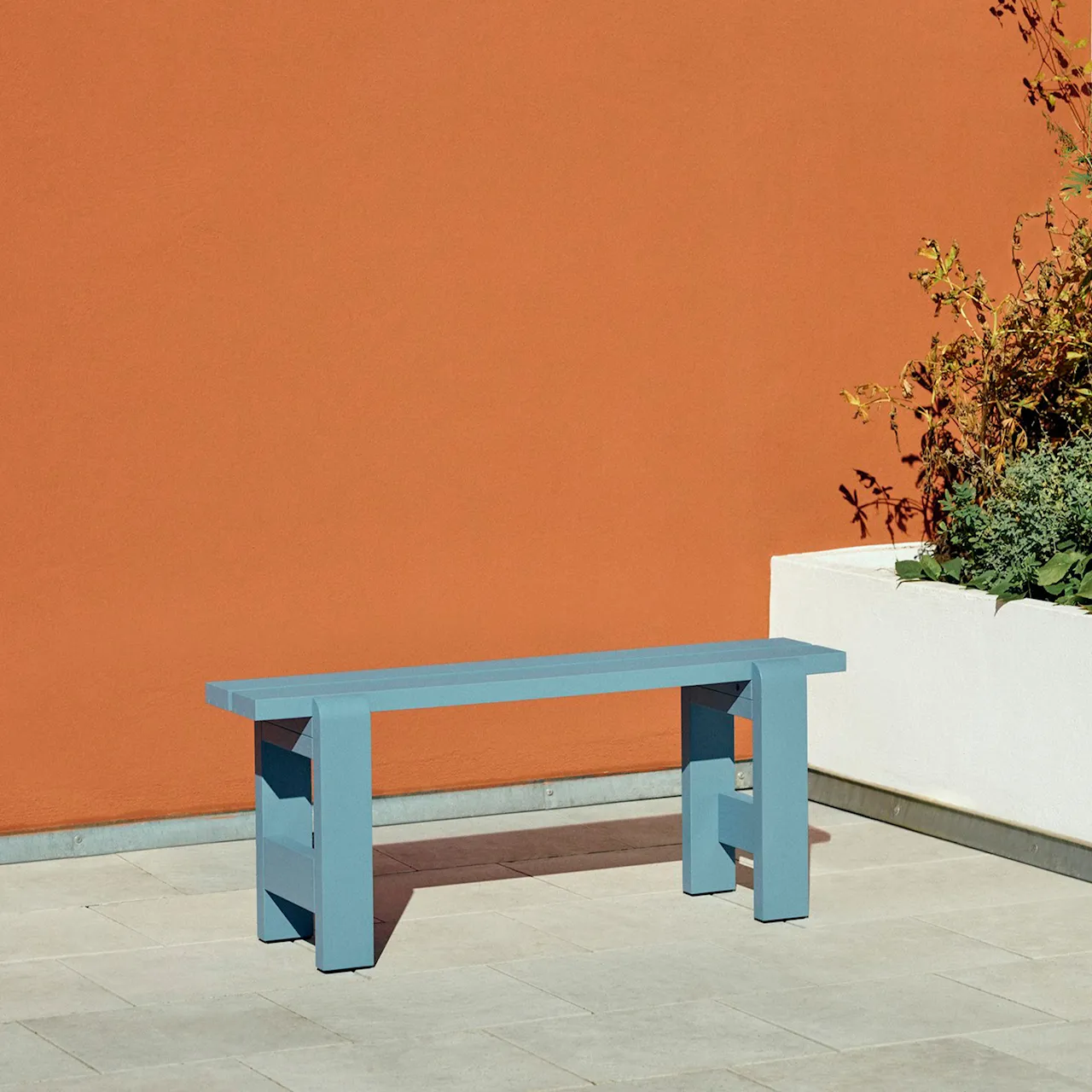 Weekday Bench 111x23 cm / Azure Blue