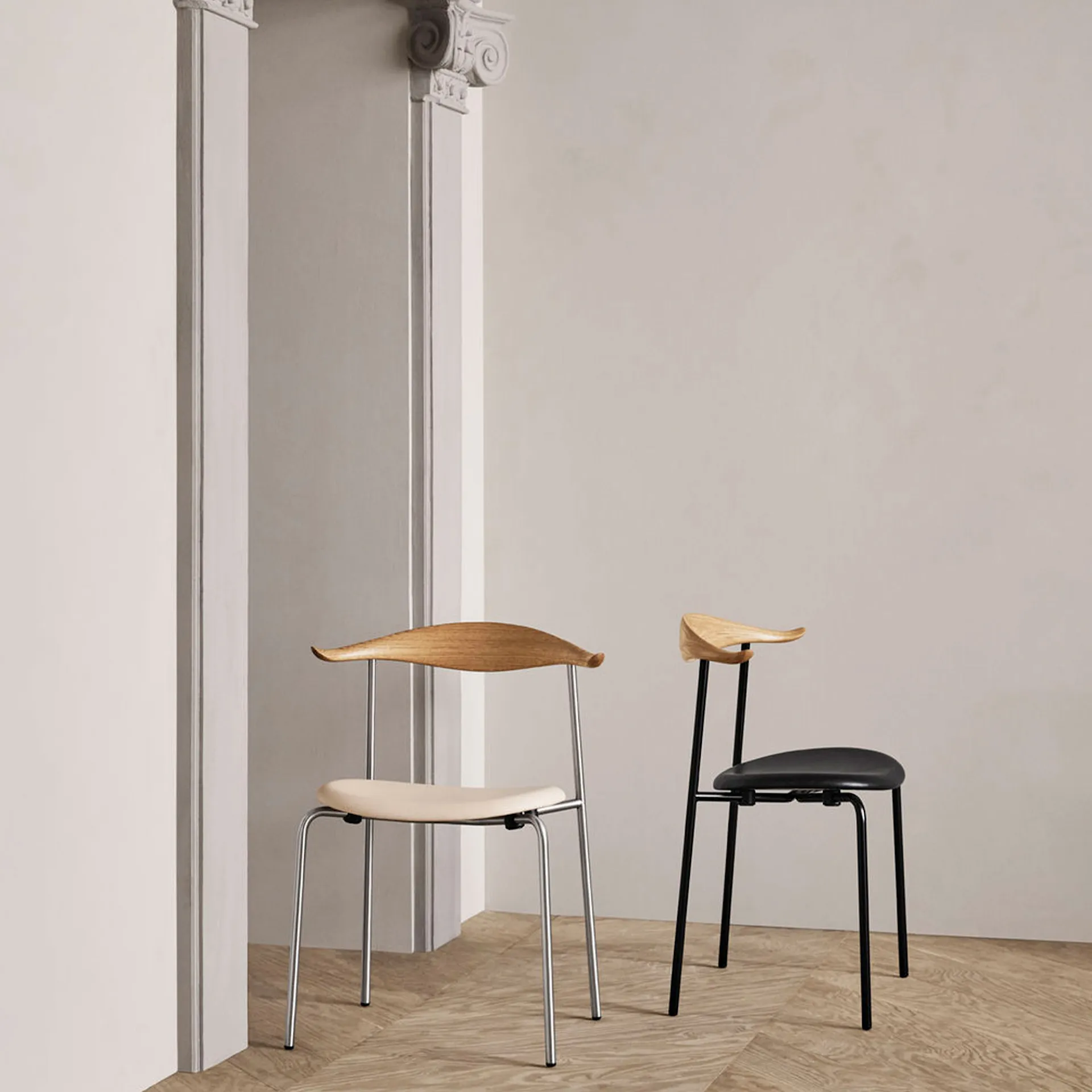 CH88P - Rustfritt stål - Carl Hansen - Hans J. Wegner - NO GA