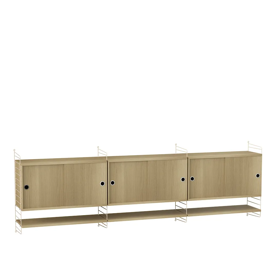 Stue hyllesystem F eik/beige