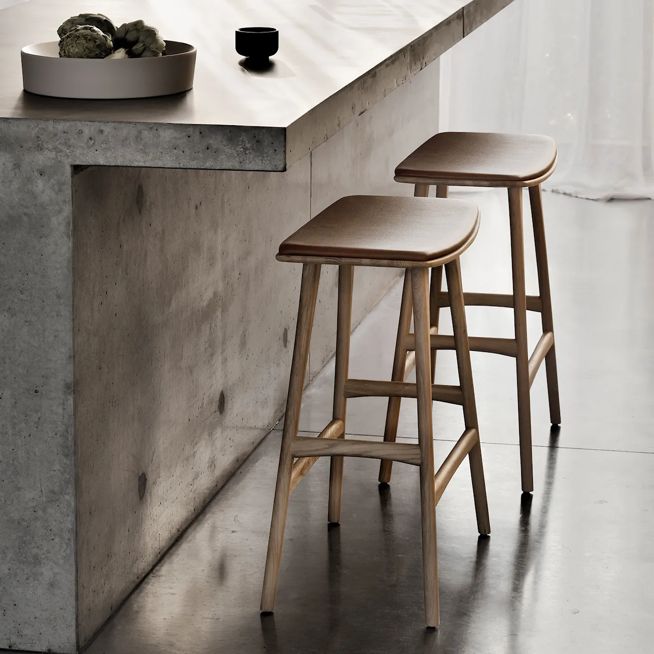 Osso Counter Stool - Upholstered