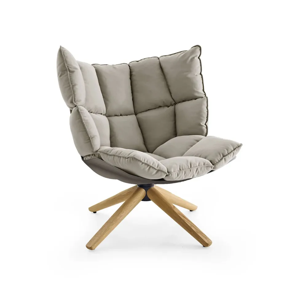 Husk H2G Swivel Armchair with Snug Sides