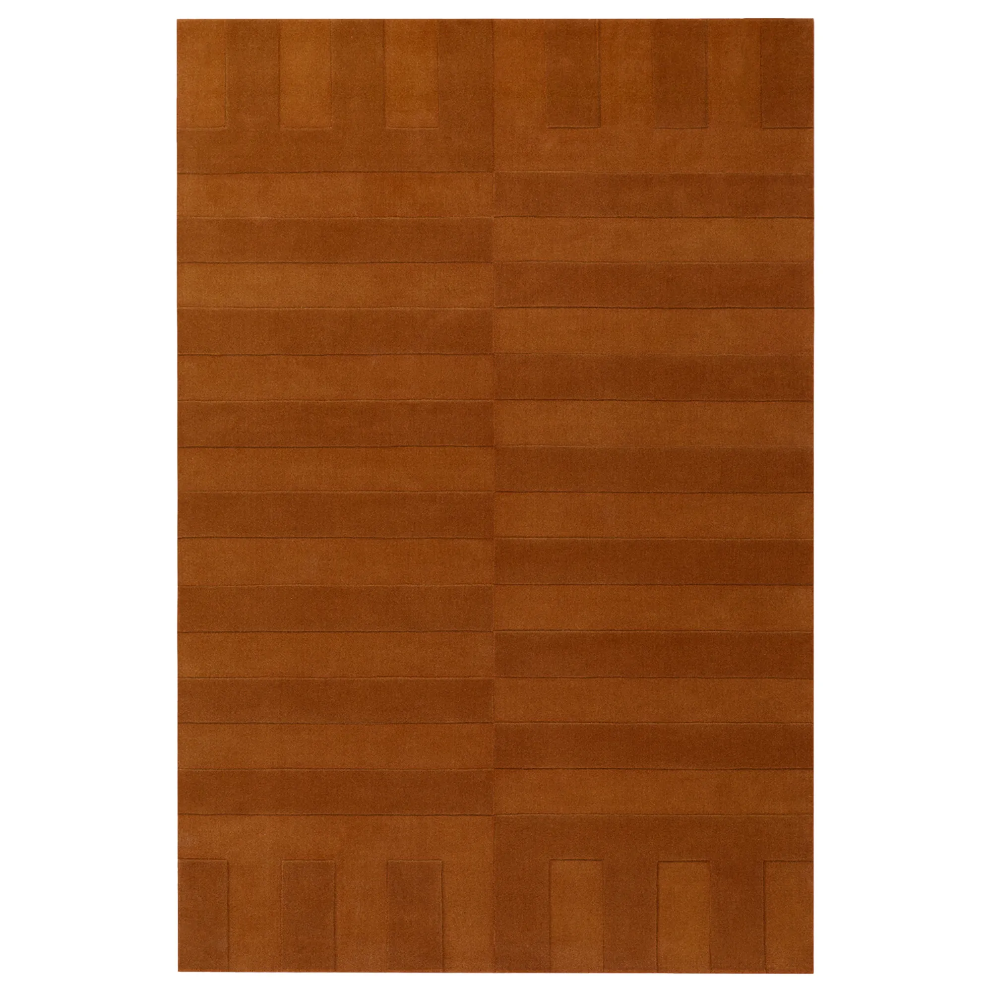 Lux 2 Burnt Orange ullteppe - 1