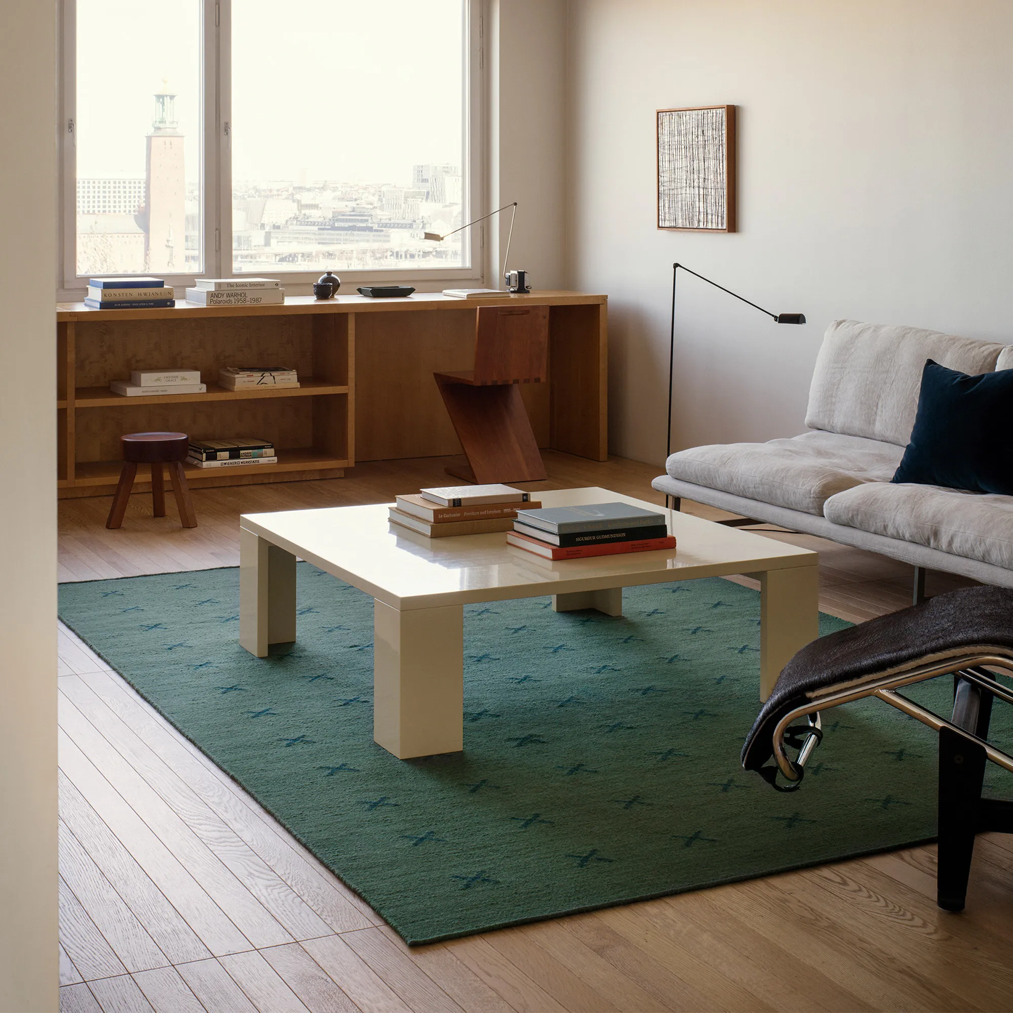 Cross Green/Deep Teal ullteppe - 5