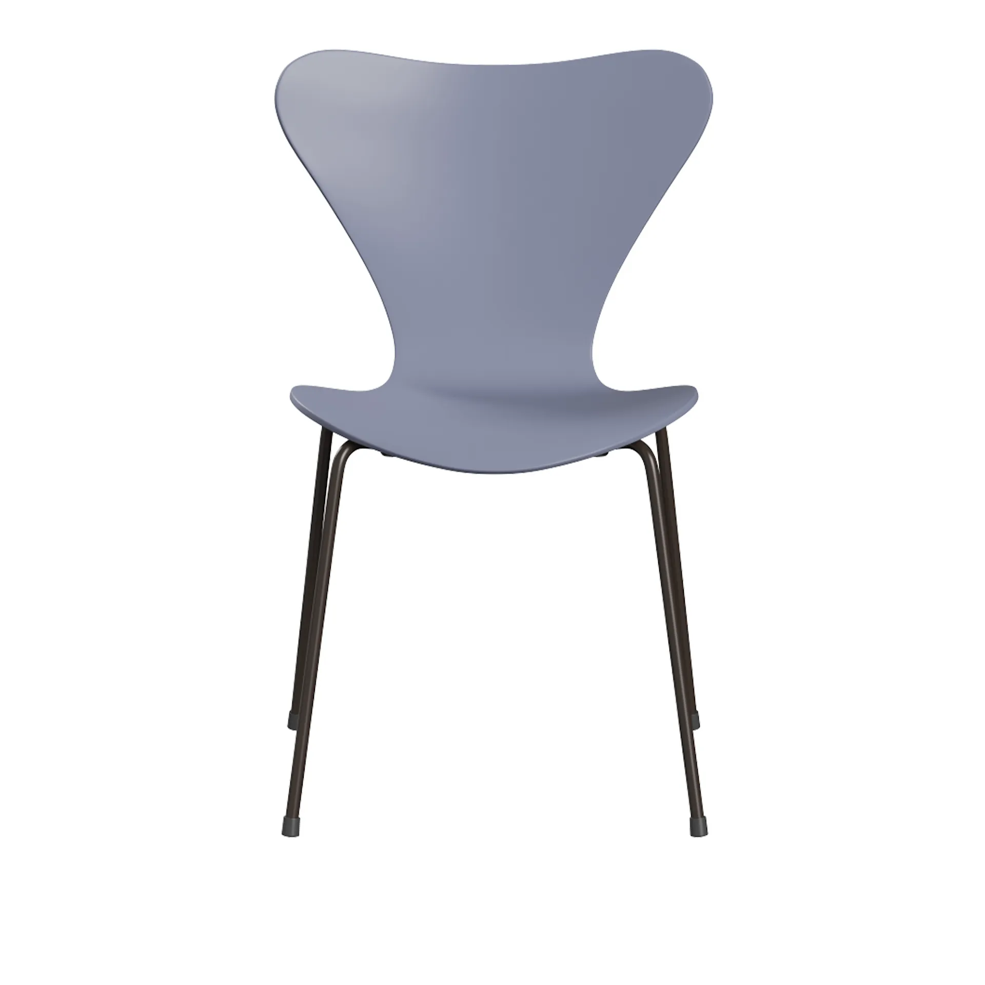 Series 7 stol 3107 bøkfiner stålunderstell brun bronse - Fritz Hansen - Arne Jacobsen - NO GA