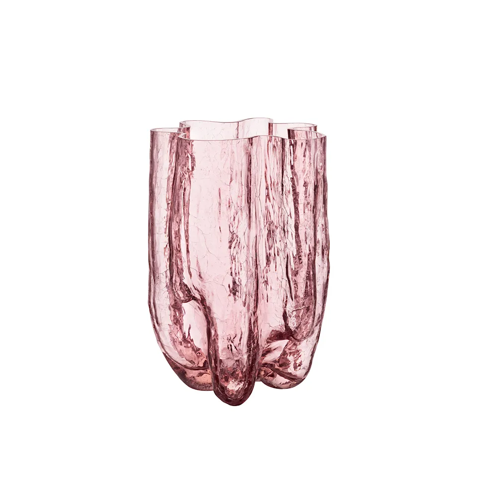 Crackle Vase Pink 37 cm