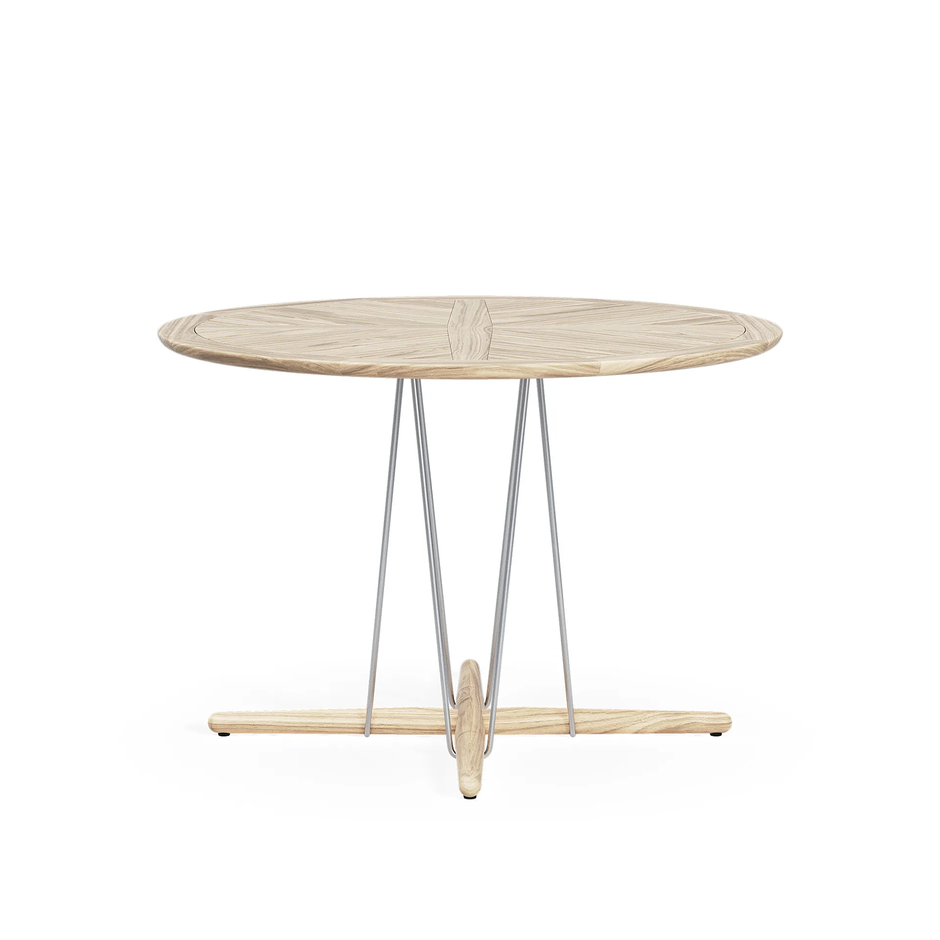 E022 Embrace Outdoor Series Table Ø 140 Cm, Ubehandlet teak - Carl Hansen - NO GA