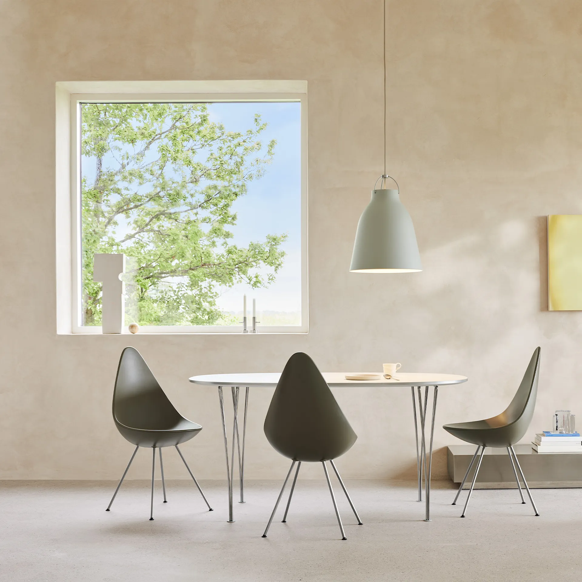 3110 Droppen stol fulltrukket - Fritz Hansen - Arne Jacobsen - NO GA