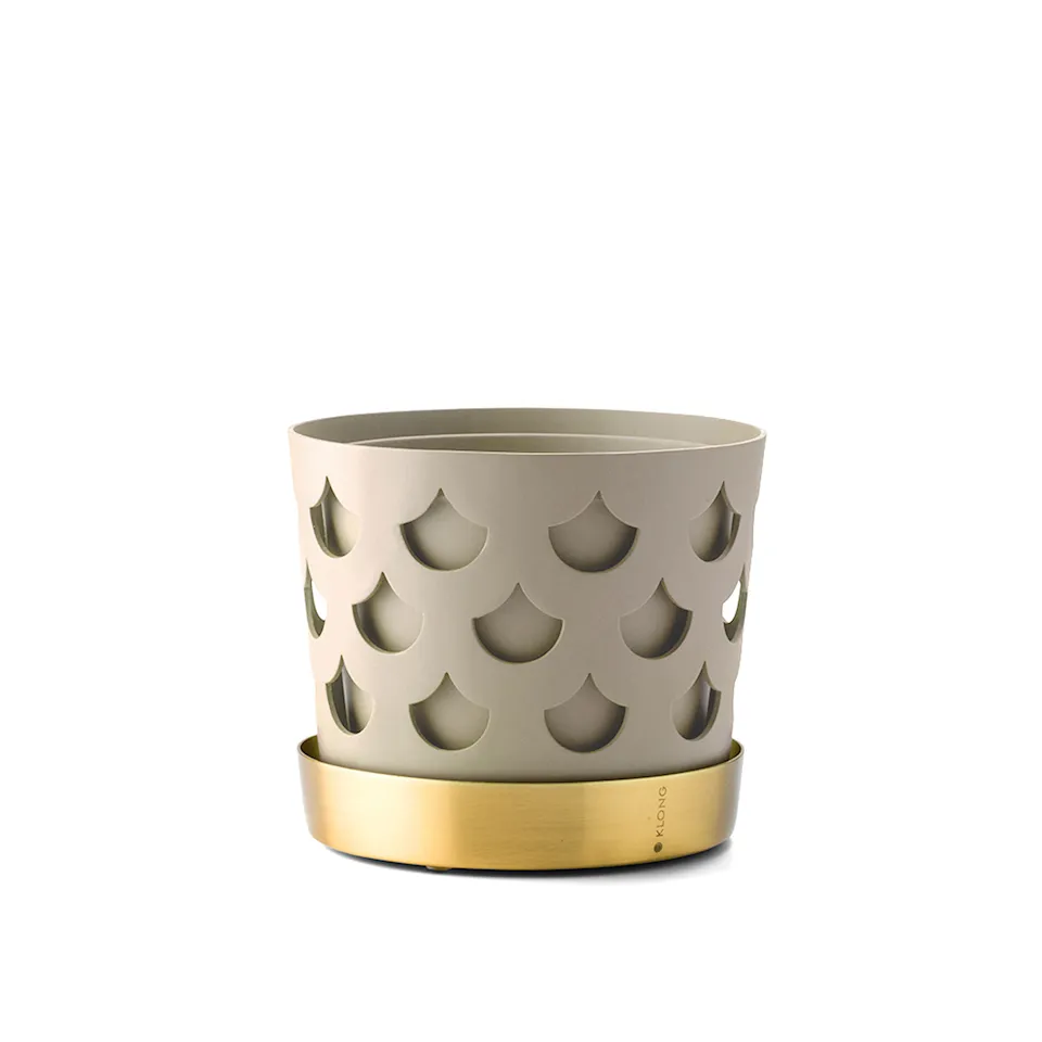 Trio Flower Pot Drop - Beige