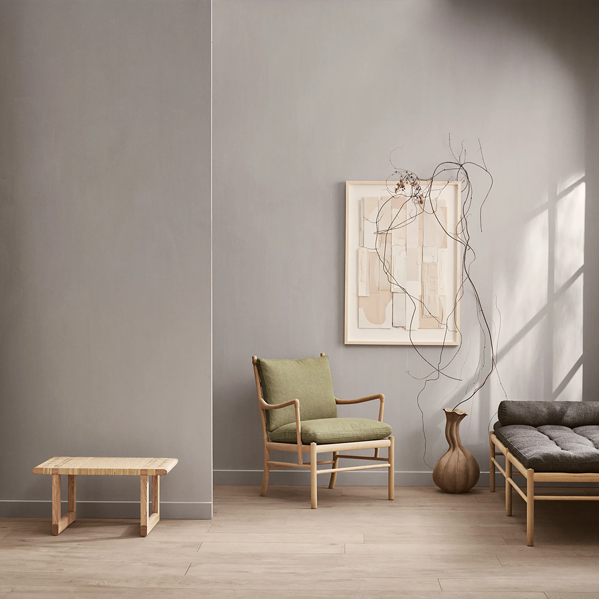 OW149 Colonial lenestol eik