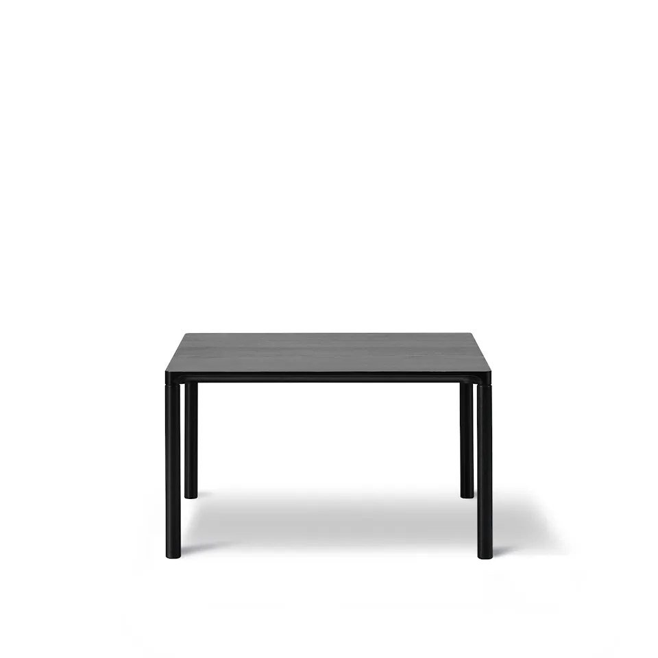 Piloti Table, 63 x 63 cm, Black lacquered oak