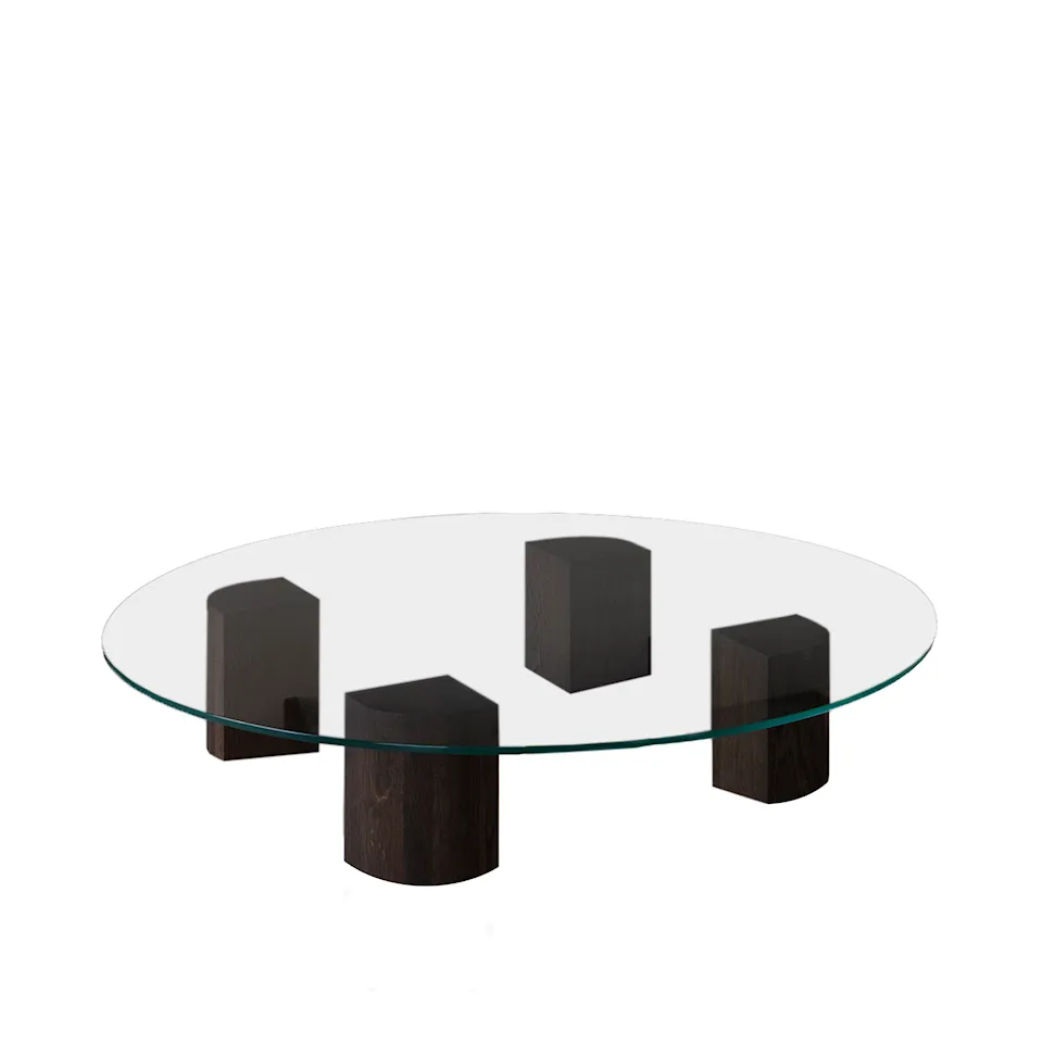 Quarter Lounge Table Round Low 120 cm