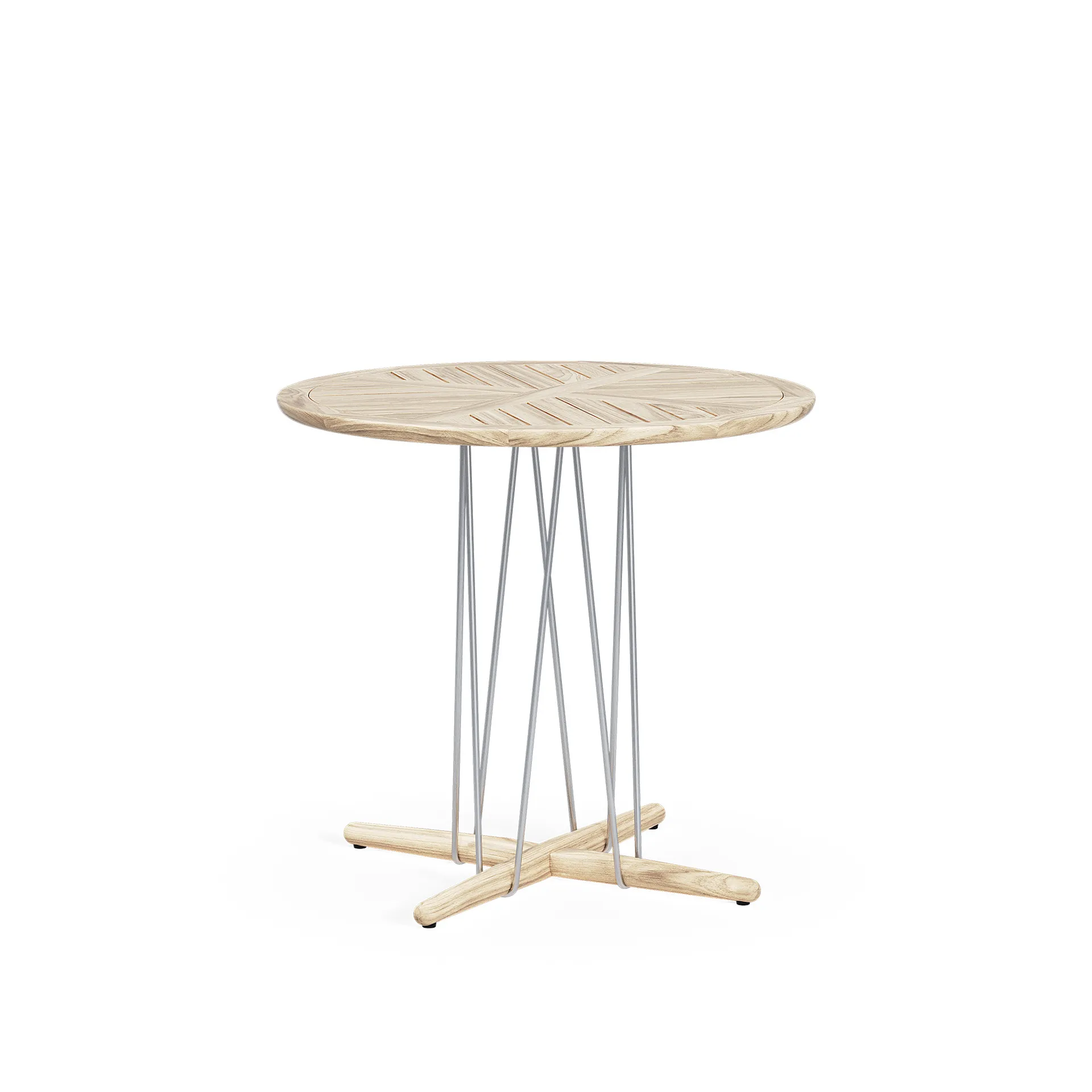 E022 Embrace Outdoor Series Table Ø 140 Cm, Ubehandlet teak - Carl Hansen - NO GA