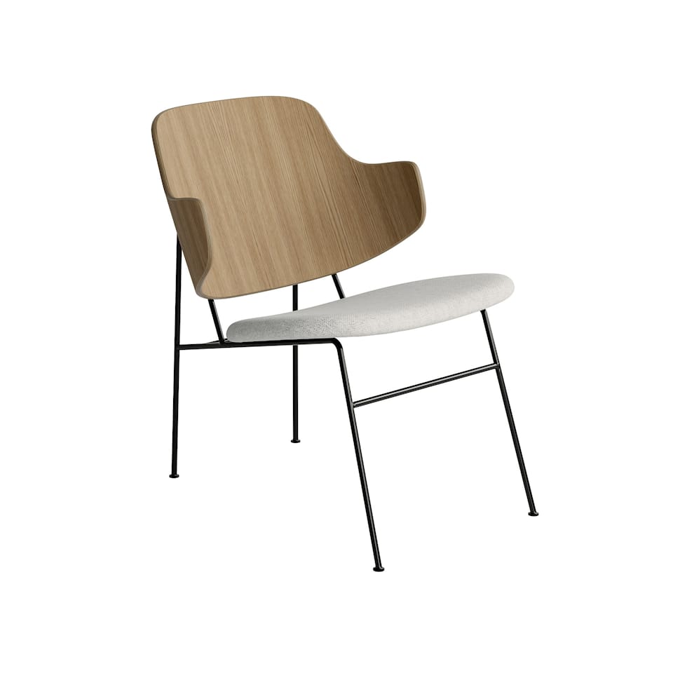 The Penguin Dining Chair Natural Oak - Seat Upholstered