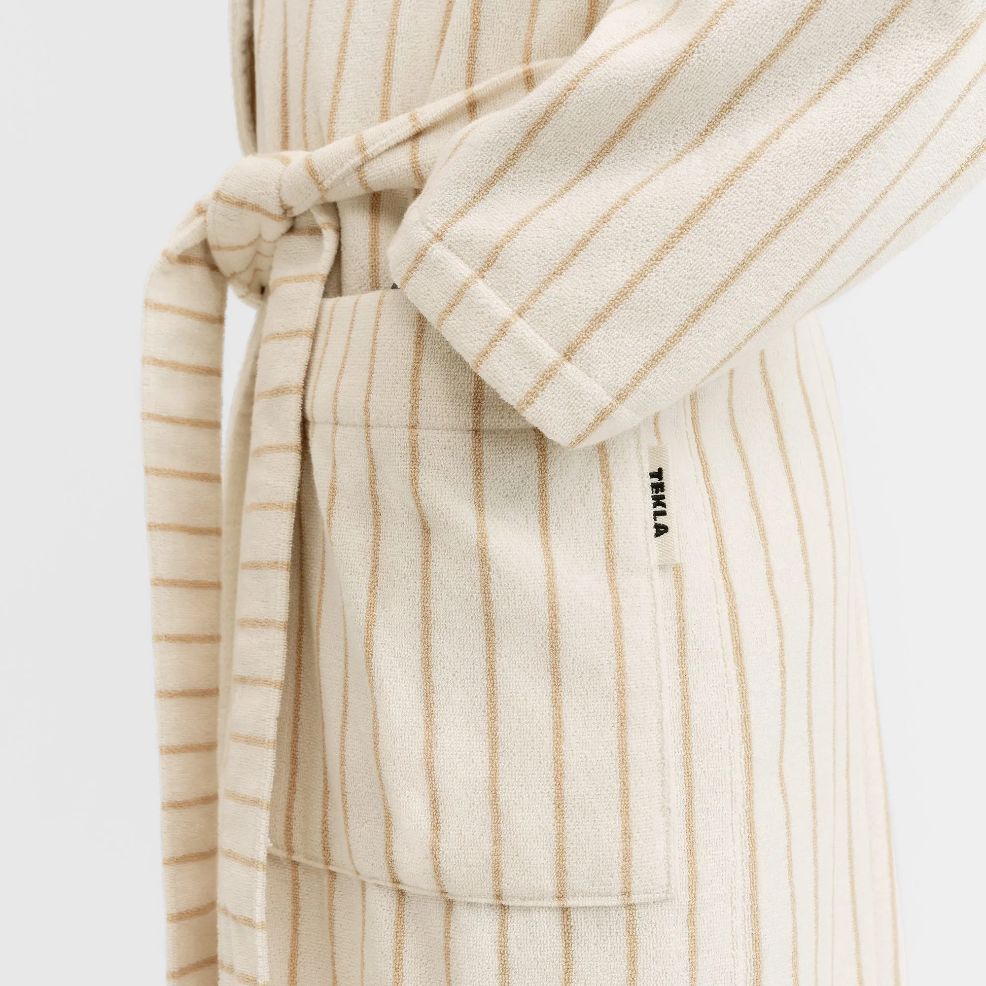 Hooded Sienna Stripes badekåpe - 2