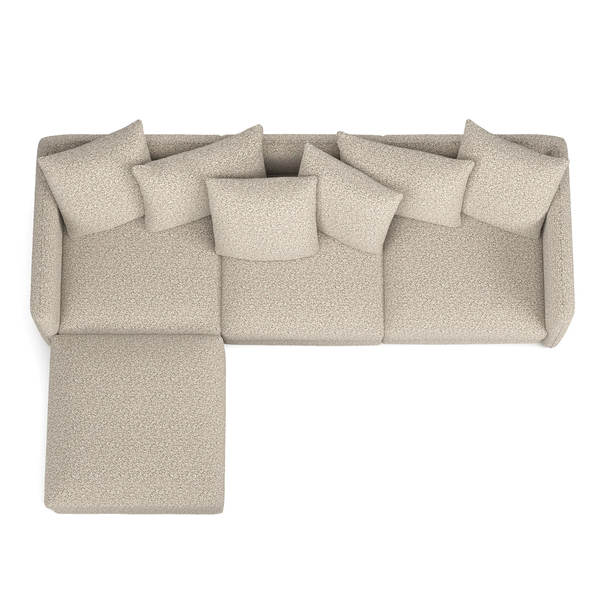 Pavarotti 01 3-seters sofa med fotskammel - 8