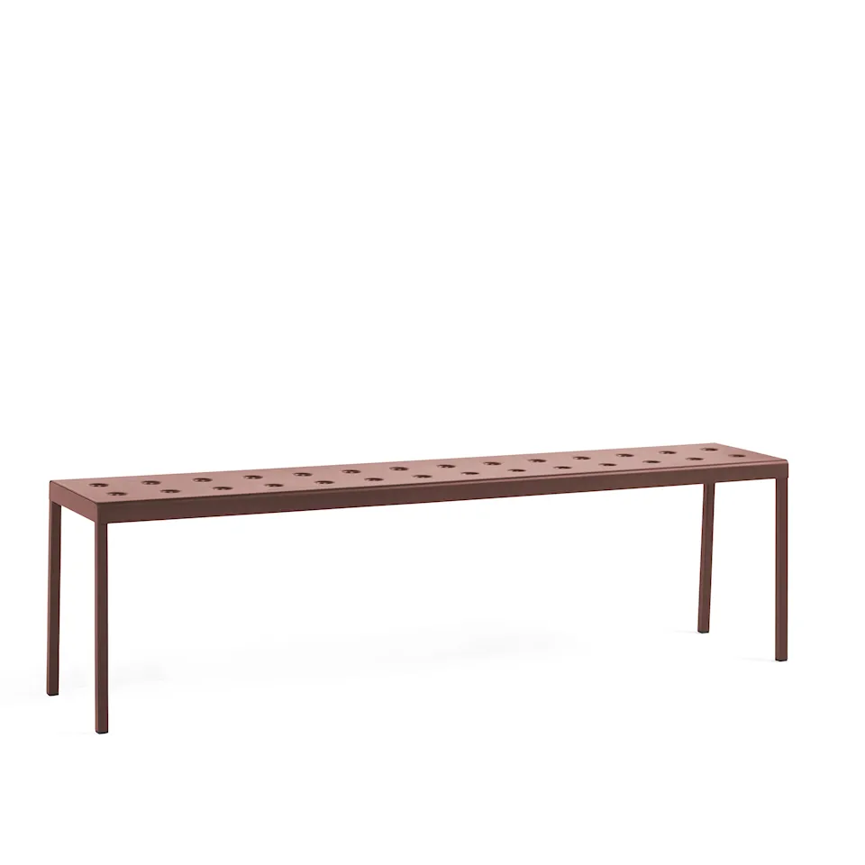 Balcony Bench L165,5xW35xH46 - Iron red