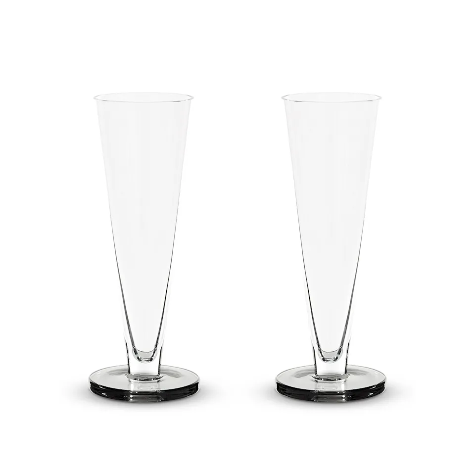 Puck Flute Champagneglas 2-P