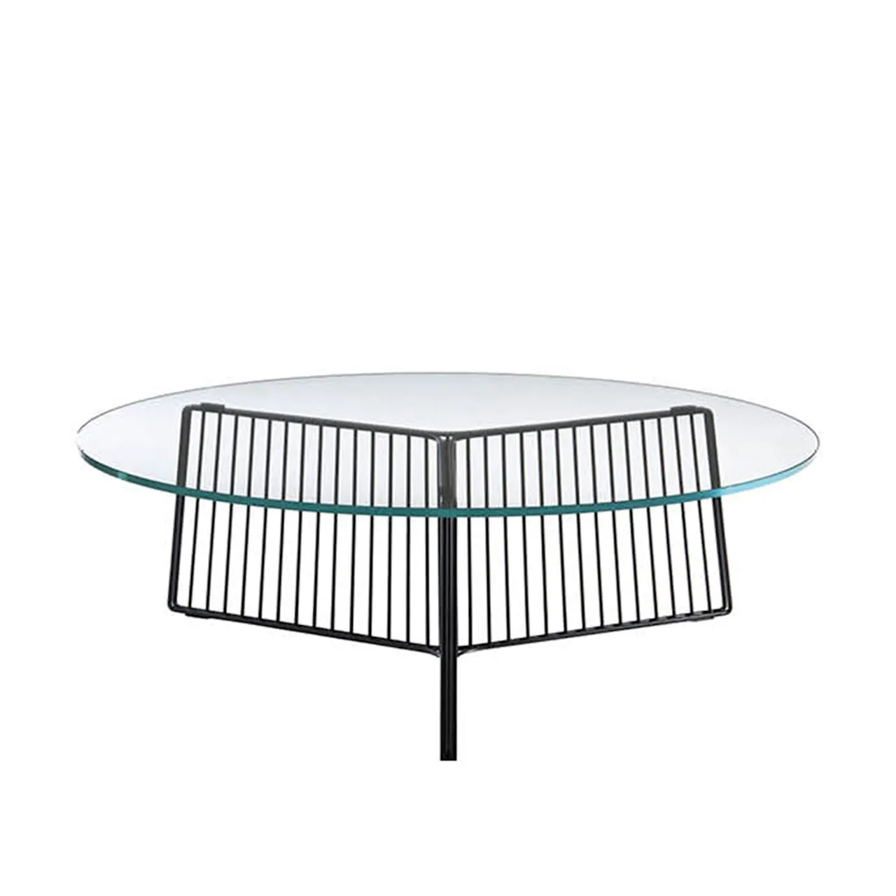 Anapo Round Table D108 cm Carrara Marble Top/Black Painted Steel