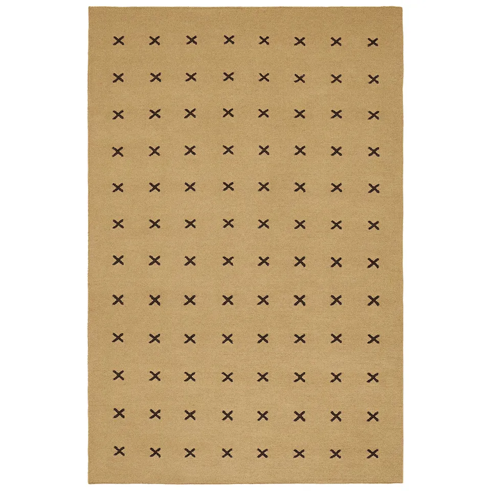 Cross Mustard/Dark Brown ullteppe