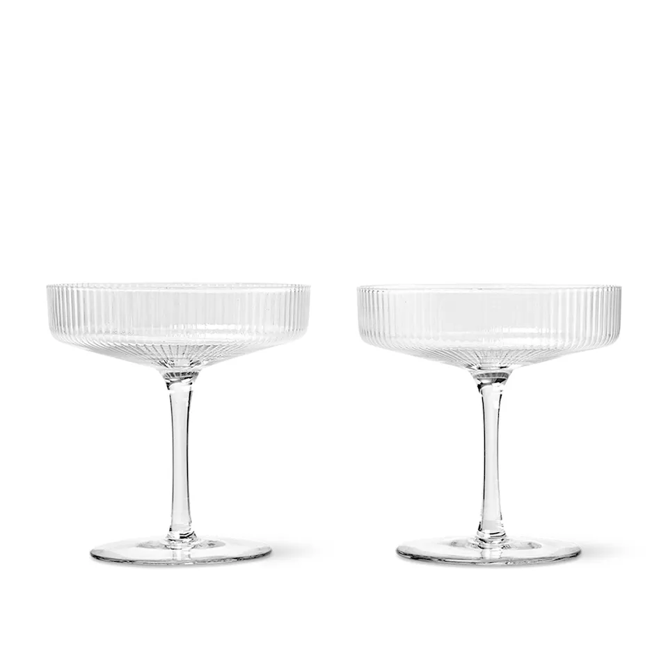 Ripple champagneglass 2-pakning