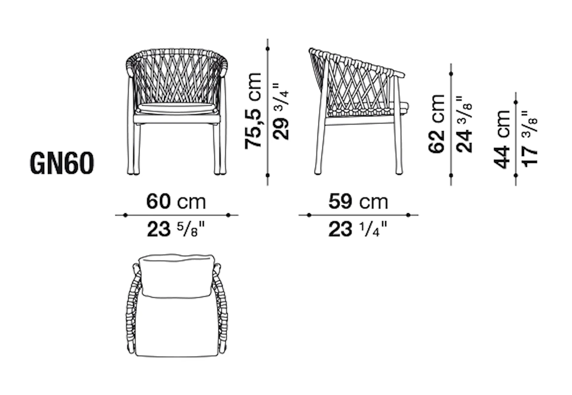 Ginestra Outdoor Chair - B&B Italia - Antonio Citterio - NO GA